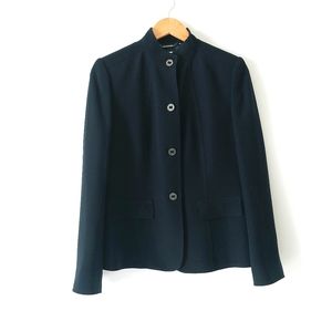Calvin Klein Navy Lined Button Blazer Suit Jacket Sz 6